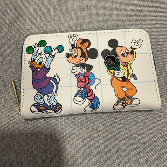 Loungefly Disney Mickey, Minnie, Daisy Duck Wallet with Zipper - Picture 1 of 3